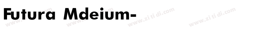 Futura Mdeium字体转换